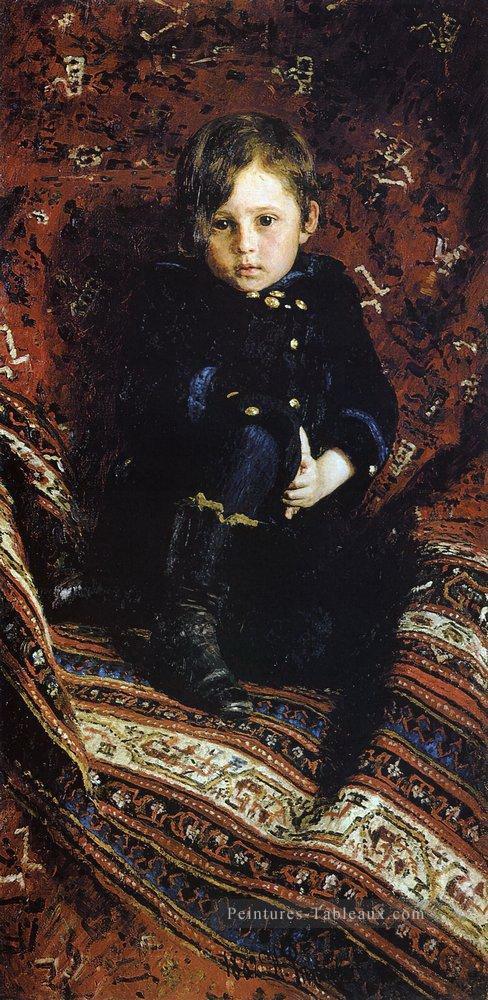 portrait de yuriy repin le fils de l artiste 1882 Ilya Repin Peintures à l'huile